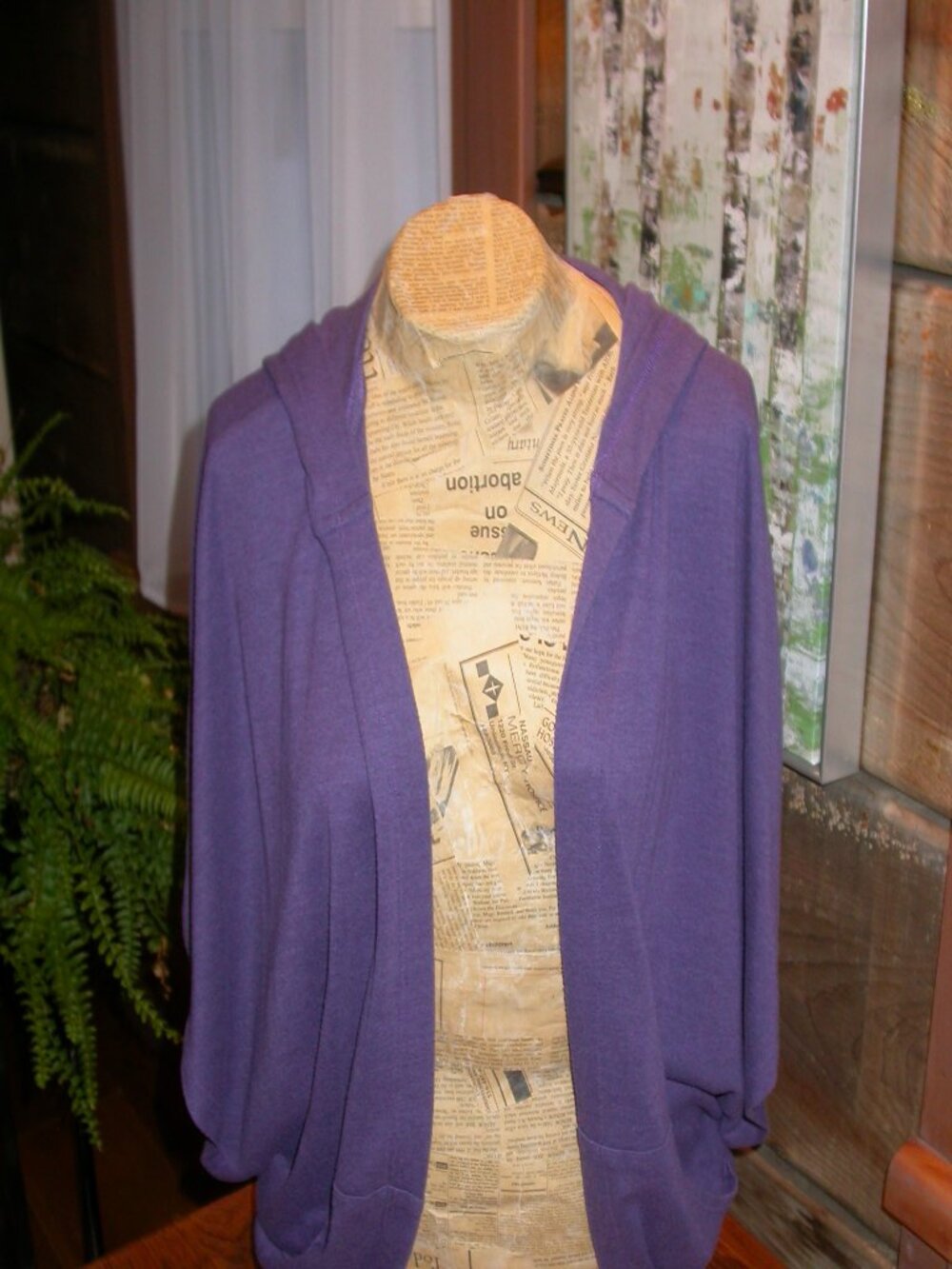 Purple Hooded Jacket